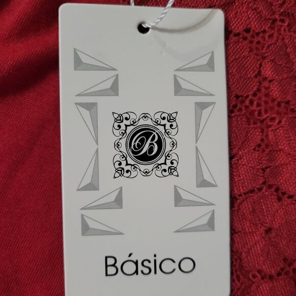 Basico Burgundy Lace Trimmed Cami - Picture 3 of 12